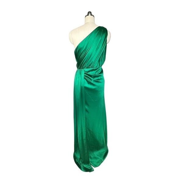 Mac Duggal Emerald Draped Maxi Dress - Picture 11 of 13